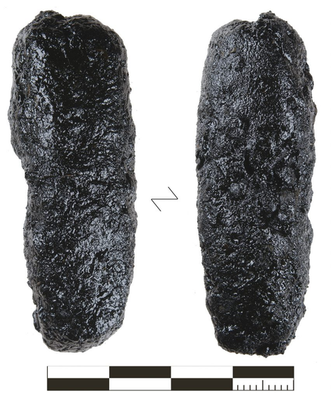 The maximum amount of tar obtained from a single experimental attempt was 15,7 grams—far more than any tar remains from the Middle Paleolithic Era. (Image: Paul Kozowyk)